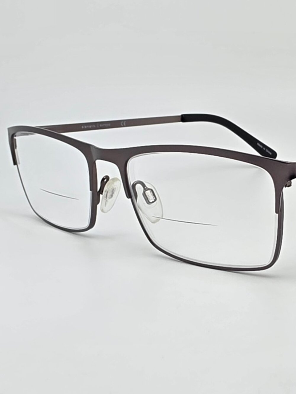 Elements Europa EL-342 C2 Gunmetal Eyeglasses Frame w/ Flexhinge 54-17-145